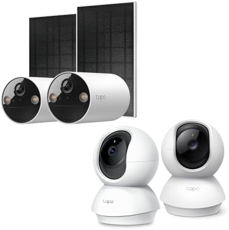Tapo TP-Link Smart Home Security Wi-Fi Camera, Baby Monitor, 2K 3MP, Free AI Motion &amp; Person Detection, Tracking, Notification, Night Vision, SD Card Slot, Voice Control, No Hub Required (Tapo C210)