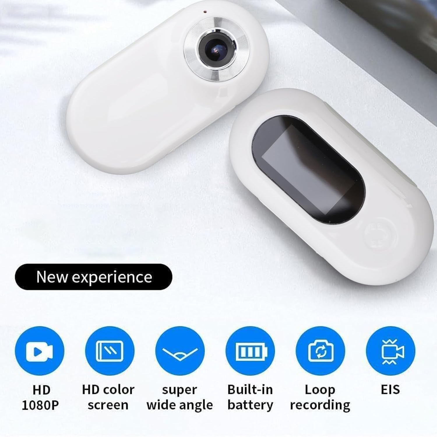Cat Camera Collar,Digital Display Cat Camera Collar HD 1080P Wireless Pet Camera,170° Wide Angle Lens Small Action Cameras,for Dogs Cats