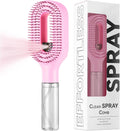 Hairbrush Mister - Hair Mist Sprayer Brush, 2 in 1 Portable Hair Brush with Water Spray for Detangling and Styling(2pCS)